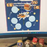 Geslatung einer Infotafel am Bildschirm