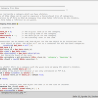 Ein Code-Editor mit einer PHP-Datei